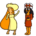 Mayo en Curry. Mayo resembles Coco and Curry resembles Maya. Massa is very good at naming things. We'll call this the Maya-Coco name switch. We'll also state that Maya and Mymy start with the same sound which confuses some people.